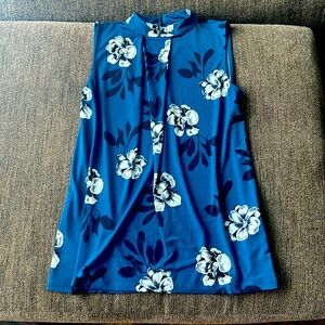 sleeveless floral top xs
